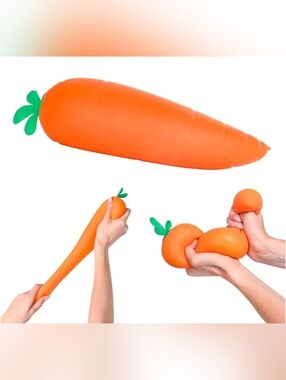 Jumbo Squishy Carrot Viral Stretch Stress Toy Sensory Toy NEW